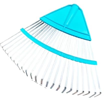 kowaku Rastrello da Giardino con Testa Solo per Foglie, per Erba Tagliata E Arbusti, Manutenzione del Giardino