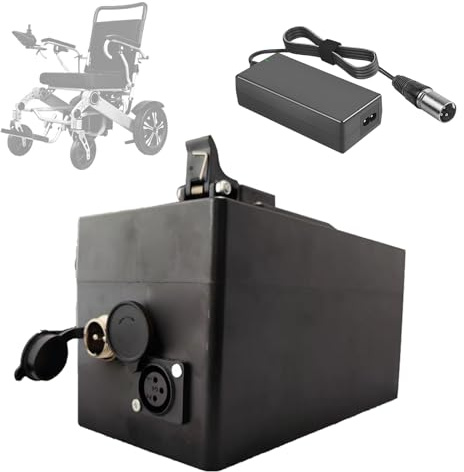 SSCYHT Batería de Litio 24 V, 10 Ah, 6,6 Ah, 13 Ah, 24 Ah y 18 Ah Batería Repuesto 24 V Baterías para sillas de Ruedas eléctricas con Cargador para Kit Motor 150 W a 600 W,24v10ah