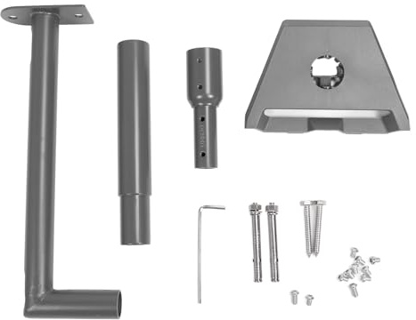 Kit di installazione satellitare Supporto tetto a parete in acciaio inossidabile resistente con adattatore per palo per kit Internet per antenna parabolica V3 Gen 3