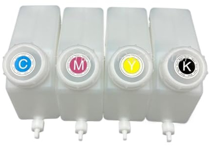 PZPSEQGM Cartouche d'encre 1500ml, Sortie d'encre Unique, réservoir Vide, solvant écologique, Compatible avec la Circulation d'encre de l'imprimante Mimaki Roland DTF(1pcs)