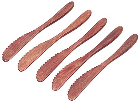 Alvinlite Buttermesser aus Holz, Gewürzmesser Holz Super praktische Küchenutensilien Erdnussgeleeverteiler Buttermesser