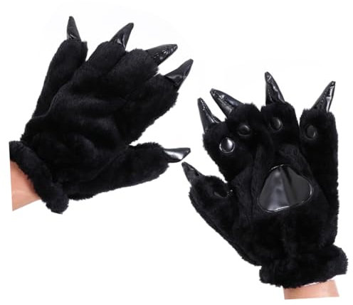 PACKOVE Plüschhandschuhe Mit Cartoon-dinosaurier-klauenform Warme Winterhandschuhe Für Langlebiges Plüschmaterial Für Rollenspiele Und Kreativität