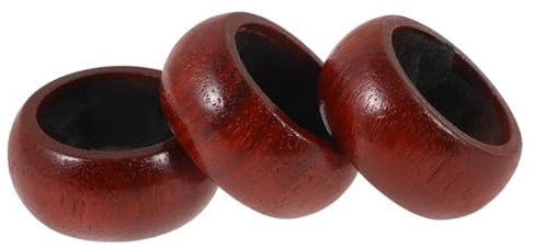 ABOOFAN Wooden Wine Bottle Collars 3pcs Wine Drip Ring for Wine Bottles Wine Bottle Neck Catcher Ring Drip Stoppers Wine Stop Accessories for Home Restaurant Bar
