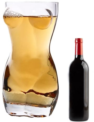 Unique Pint Glass Cup – Body Shaped Sexy Beer Glass| Body Shot Glasses Set– for Home Parties, Clubs, Events
