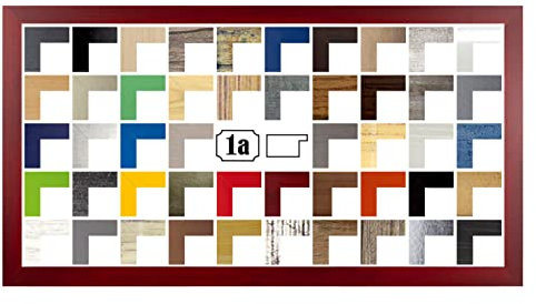Multicolore Bilderrahmen Posterrahmen Puzzlerahmen 30x90 cm Weinrot Gewischt Dunkelrot 90x30 cm mit weisser Rückwand und klarem Acrylglas