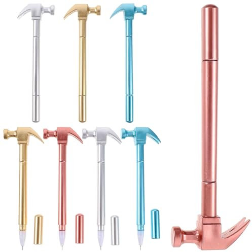Lurrose Lustiges Hammer-stifte-set – 8 Gel-tintenstifte – Teststift Für Kinder Und Jungen – Kunststoff – Perfekt Für Die Schule