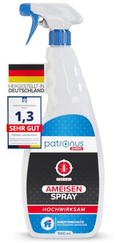 Ameisen-Spray für drinnen & draußen mit effektiver Sofortwirkung [1000ml] | Ameisenmittel zur Abwehr von Ameisen für Haus & Garten, Alternative zu Ameisengift, hochwirksam und laborgeprüft