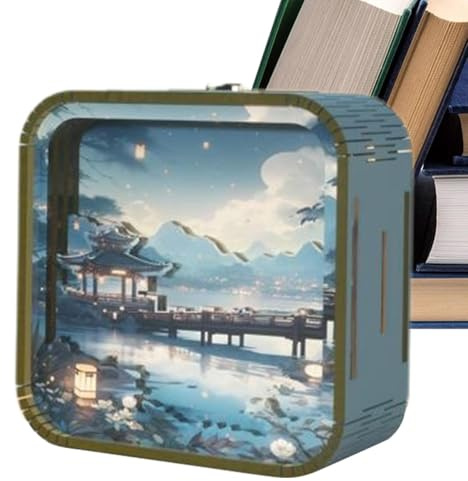 Luce notturna in legno, puzzle in legno, kit di artigianato con lampade da tavolo, lampada nuova per donne e bambini, decorazione della casa per camera da letto e camera da letto