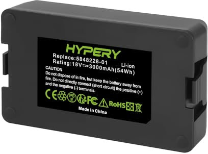 18V 3000mAh Ersatz Li-ion Akku für Husqvarna Automower 115H/305/310/315/520, Limited 2020, Sileno City 2018/250/400/500, Sileno Life 1000/1250/2019/750/850, Sileno+ R100Li/+ R130Li/R160Li