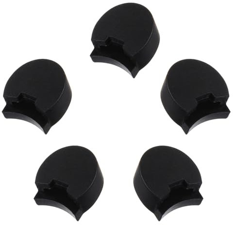 TIESOME 5 Stück Daumenauflage-Polsterschutz für Klarinette aus Gummi, schwarzer Daumenschutz aus Silikon für Klarinette und Oboe passend für die meisten Klarinetten-Oboen