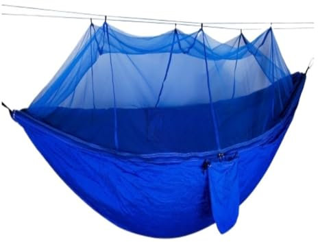 Hamaca mosquitera para exteriores, de nailon, antimosquitos, para camping, para viajes, portátil y a prueba de vuelcos, hamacas colgantes para actividades al aire libre