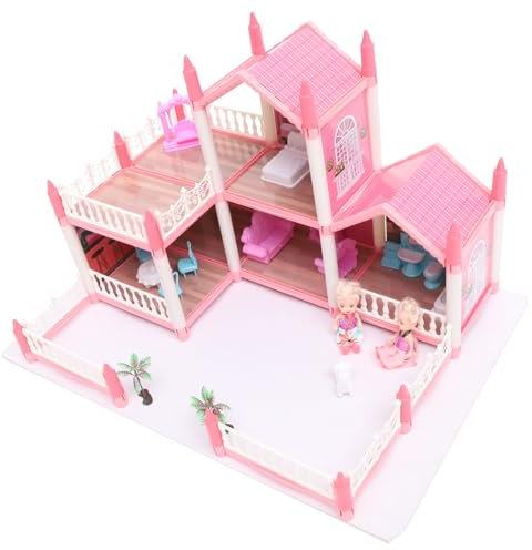 BESPORTBLE 1 Satz Puzzle DIY Puppenhaus Bausatz für Mädchen Zimmer mit Terrassen Kreatives Frühen Bildung und Fantasie für Ab Jahren