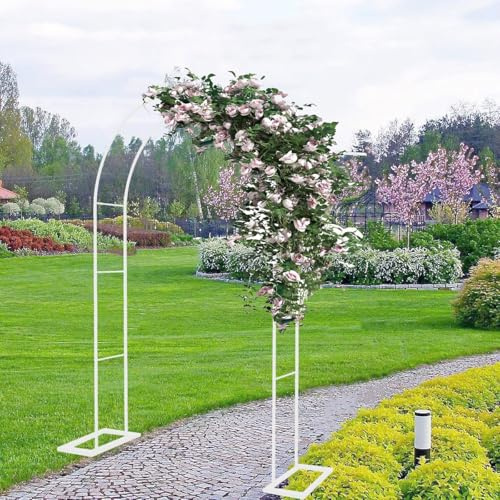 Pergola pergolata in metallo, traliccio per piante rampicanti, decorazione per matrimoni all'aperto, pergola in ferro resistente, dimensioni da 78,7 cm a 279,4 cm, accento elegante.