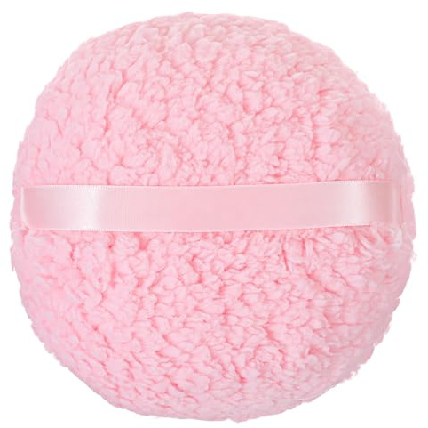 Ouligay Large Powder Puff for Body Powder 6 Inch Soft Dusting Powder Puff Makeup Powder Puff Loose Powder Puff Washable for Men Women Pink