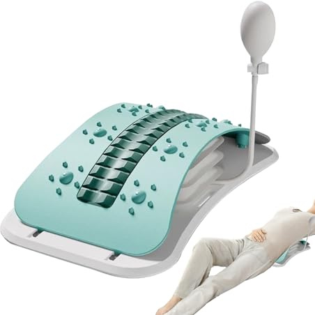 Fangfhai Planche de soutien lombaire, support dorsal à plusieurs niveaux – Appareil de fitness pour entraînement de la colonne vertébrale, pont de fissuration pour voyage, salon, dortoir, chambre à