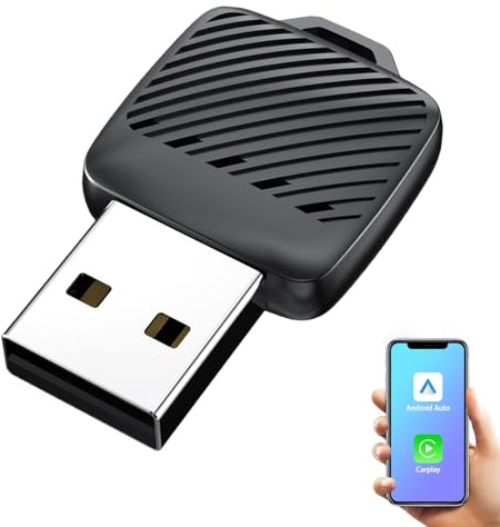 Autonano A30 Adattatore Wireless CarPlay e Android Auto Mini Plug & Play | Trasforma CarPlay e Android Auto cablati in wireless con connessione automatica, design ultra compatto e avvio rapido.