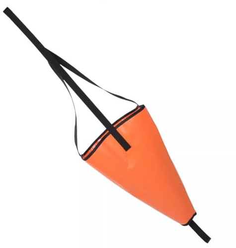 QOXEZY Drift Sock - Boya de anclaje de mar para kayaks, canoas, barcos de pesca y yates, PVC resistente con cincha reforzada, 5 tamaños (S, para M, L, XL, XS)