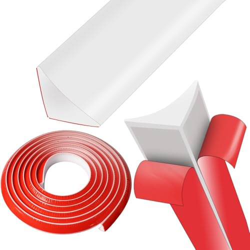 Winkelleiste Selbstklebend Wandabschlussleiste Küchenleisten(Weiß, 6Meter) | Küchenabschlussleiste Arbeitsplatte Silikon Flexibel Wasserdicht Ataubdicht Schutz vor Flüssigkeiten Insekten Staub