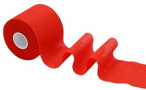 Itkcozcg 1 rollo de cinta atlética, esponjas envolventes, raqueta de tenis, vendas deportivas, espumas de bádminton, raqueta de tenis, cinta de absorción de golpes