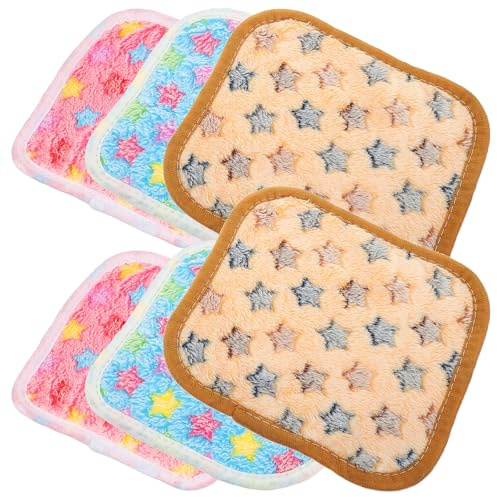 TOVINANNA Lot de 6 Couvertures pour Petits Animaux en Polaire Corail