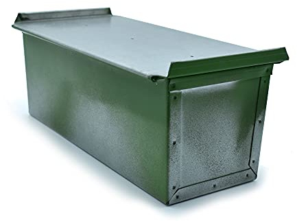 Erre4M Bacinella per Pan carré Antiaderente da 20x10x10(h.) cm in lamiera alluminata Professionale