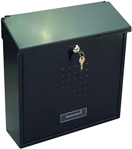 Primaster Briefkasten 360 x 100 x 370 mm inkl Namenschild Wandbriefkasten