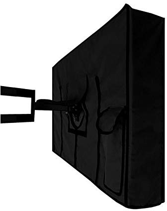 Outdoor TV Cover Waterproof UV Flat Screen Protection for 22” to 75” TV Indoor Dust-proof UCARE Furniture Cover Fits Most Mounts and Brackets Black (30-32”)