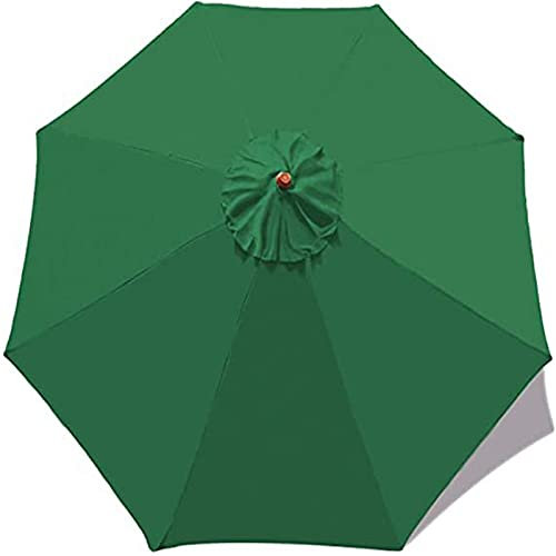 CENPENYA Regenschirmtuch, Sonnenschirm Ampelschirm UV-Schutz Wasserabweisende Gartenschirm Draussen Terrassenschirm Regenschirmtuch Einfach Auszutauschen (3m,GrüN)