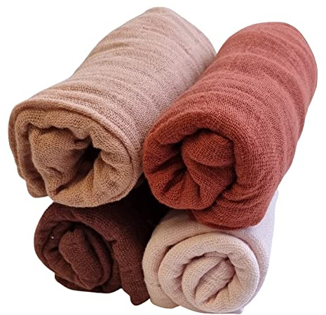 Pippi Mulltücher 4er Pack Spucktücher Organic (Redwood)