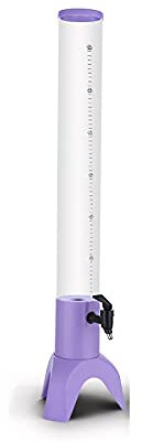 sararui Beer Tower Dispenser Beer Tower Beverage Dispenser with Light, Ice Tube and And Tap, Straight Kegerator Drink Dispenser, Easy Clean, 1.5L/ 3L, Purple Beer Dispenser (Size : 3L)