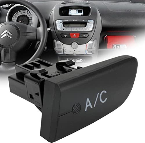 Interruttore di controllo del condizionatore d'aria compatibile con Peugeot 107 Citroen C1 Toyota Aygo MK1 2005-2014 Interruttore a pulsante aria condizionata A/C 6554KX