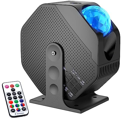 OUSFOT Proiettore Stelle Soffitto, 3 IN 1 Lampada Stelle Proiettore con 6 Colori, Funzione Timer, Galaxy Lighting, Moon Nebula Lampada, Proiettore Cielo Stellato per Festa, Compleanno, Party