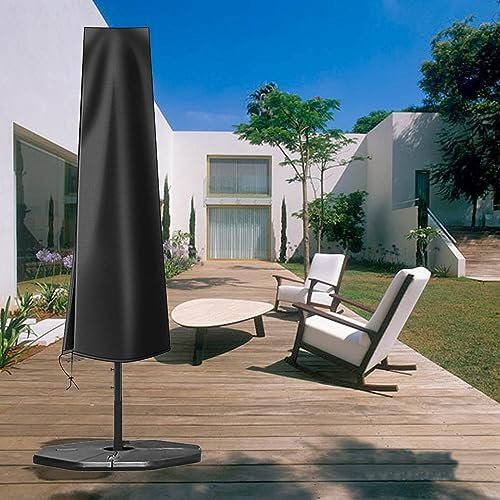 FERKAP Funda Parasol Exterior 235x40/70cm Funda Sombrilla Impermeable,Funda Protectora para Parasol Sombrilla Excéntrico Grande Impermeable, Antipolvo (Tamaño : 140x26/28cm)