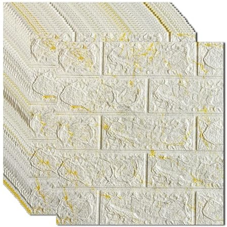 3d Paneele,3d Wandpaneele 3D-Schaumstoff-Ziegelsteinmuster-Aufkleber DIY. Wandtattoo Wasserdichte selbstklebende Tapete for Kinderzimmer Küche Hintergrund Wohnkultur (Color : No.2101, Size : 12Pcs (