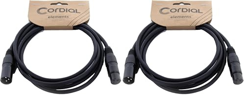 CORDIAL Kabel ECL EM5FM Kabel MICROPHONE Elements symmetrisch XLR (Packung mit 2)