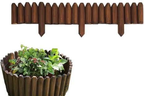 Clôture courte en bois pour jardin, clôture en bois pour , clôture en bois, bordure de parterre de fleurs, bordure de parterre de fleurs