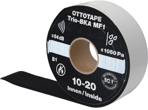Generisch OTTO TAPE Trio-BKA MF1 8 Meter Bandbreite 84 mm Fugenbreite 6-15 mm Multifunktions-Dichtungsband Fensterdichtband Kompriband