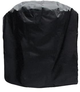 Funda protectora resistente al agua para barbacoa redonda 210D, color negro (71 x 56 cm)