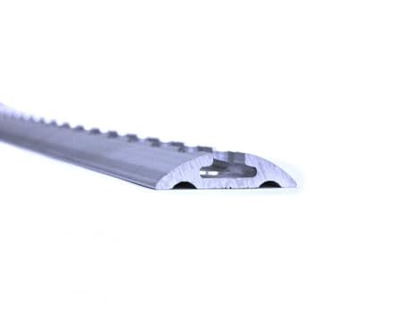 Aluminium Airline Zurrschiene halbrund für Stud-Fittinge Airlineschiene zur Ladungssicherung für LKWs und Wohnmobile - 1 Meter Länge