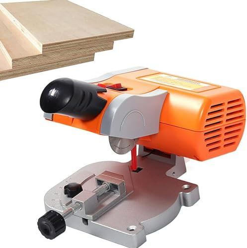 Sierra de mesa cortadora de acero de metal, calibre de inglete ajustable 0-45°, 7800r/min para cortar metal, plástico, aluminio, cobre, madera, fácil de cortar con cortador de banco