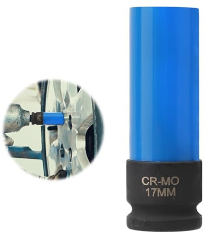 ZMDMAH Llave de impacto de 1/2 pulgadas, 1/2 pulgadas, accionamiento de 17 mm, llave de impacto, protección de llanta para cambio de rueda, llave de impacto, tuercas, tapas de tuercas de rueda CR-MO