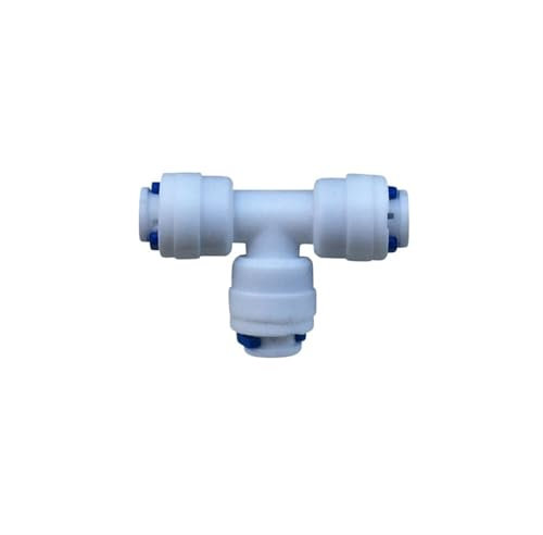 Zymjzbetic Tee 3 Way Tube Quick Connect Tube Push Fit Quick Fittings Connector For Water Reverse Osmosis Pure Filter for Air Conditioner Refrigeration Plumbing