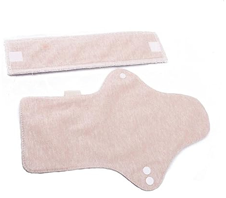 DECORNIJIA 2stücke Wiederverwendbare Waschbare Menstruationspads Aus Absorbierendem Baumwollstoff Lange Tragbare Slipeinlagen Für Damen Der Menstruations Und Wochenbettzeit