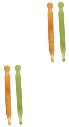 VALICLUD 2 Sätze Schönheitskratzwerkzeuge Gesichts- Reinigung Nacken Kopfhaut Manuelles Massagegerät Augenmassagestift Massagegeräte Massagezubehör Massage-tools Harz 2 Stücke * 2