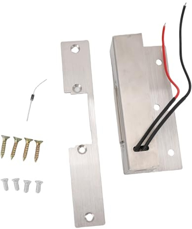 SUPYINI Electronic Lock Release Fail Secure Aluminum Alloy Lock Release Fail Secure with Adjustable Jaw for Commercial Residential Buildings 12VDC