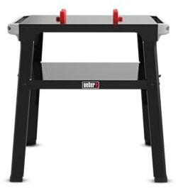 Weber Fester Standfuß für alle Lumin Elektrogrills/leicht & stabil, mit Ablagefläche, Works System kompatibel - Schwarz (3401233)