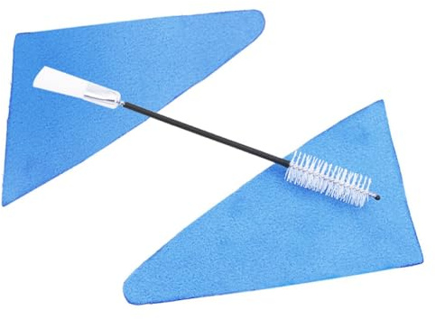 Levemolo Professionelles Reinigungstuch Sicherer Schutz für Klarinette und Saxophon Praktisches Klarinettenzubehör aus Baumwolle und Nylon für Haushaltsgebrauch