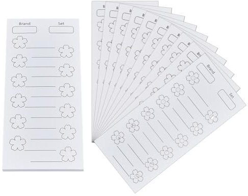 OLYCRAFT 60 Sheets Color Swatch Chart Color Chart Template for 720 Colors Blank Colors Swatch Charts Pre Punched Swatches Paper Card Organize your Colour for Colorists Artists Hobbyist Acrylic Markers