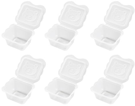 Packung mit 6 Stück Babynahrungs Aufbewahrungslösung, leichte Kinder Snack Behälterbox für den täglichen Gebrauch zu Hause, auf Reisen, beim Einkaufen. Verwenden Sie quantitative Babynahrungsbehälter