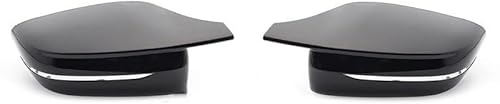 Auto Spiegelkappen Für 3 4 5 7 8 Für Serie G20 G21 G22 G28 G30 G38 G11 G12 G16 Schwarz Rückspiegel Abdeckung Ersetzen(Left Hand Drive)